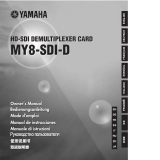 Yamaha MY8-SDI-D Användarmanual