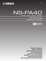 Yamaha NS-PA40 Användarmanual