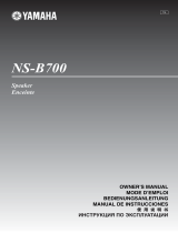 Yamaha NS-B700 Användarmanual