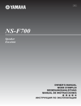 Yamaha NS-F700 Användarmanual
