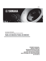 Yamaha NS-IC600/NS-IC800 Användarmanual