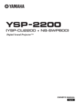 Yamaha YSP-2200BL Användarmanual