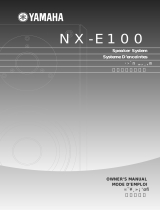 Yamaha NX-E100 Bruksanvisning