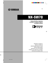 Yamaha NX-SW70 Användarmanual