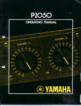 Yamaha P2050 Bruksanvisning