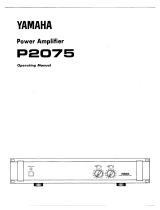 Yamaha P2075 Bruksanvisning