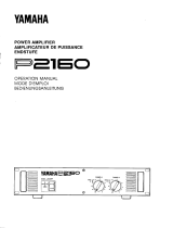 Yamaha P2160 Bruksanvisning