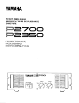 Yamaha P2700 Bruksanvisning