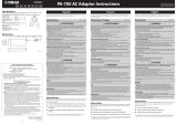 Yamaha PA-700 Bruksanvisningar