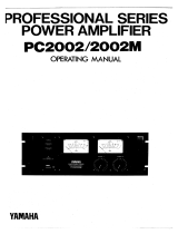 Yamaha PC2002 Bruksanvisning