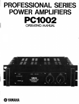 Yamaha PC1002 Bruksanvisning