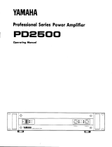 Yamaha PD2500 Bruksanvisning