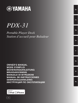 Yamaha PDX-31 Bruksanvisning