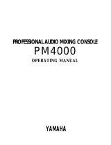 Yamaha PM4000 Användarmanual
