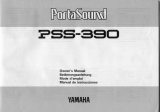 Yamaha PortaSound PSS-390 Bruksanvisning