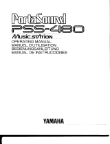 Yamaha PortaSound PSS-480 Bruksanvisning