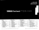 Yamaha PortaSound PSS-9 Bruksanvisning