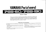 Yamaha porta sound pss-50 Bruksanvisning