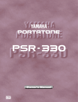 Yamaha PortaTone PSR-330 Bruksanvisning