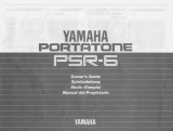 Yamaha PortaTone PSR-6 Bruksanvisning