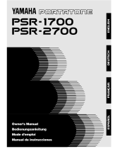 Yamaha PortaTone PSR-1700 Bruksanvisning