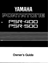 Yamaha SA500 Bruksanvisning