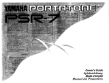 Yamaha Portatone PSR-7 Bruksanvisning