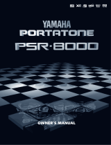 Yamaha PSR8000 Användarmanual