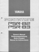 Yamaha PSR-83 Bruksanvisning