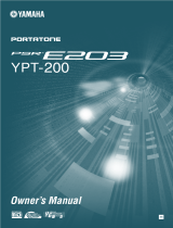 Yamaha YPT-200 Användarmanual