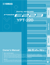 Yamaha YPT210 - Portable Keyboard w/ 61 Full-Size Keys Bruksanvisning