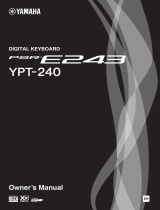 Yamaha PSR-E243 - YPT240 Bruksanvisning
