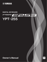 Yamaha Digital Keyboard PSR-E253 YPT-255 Användarmanual