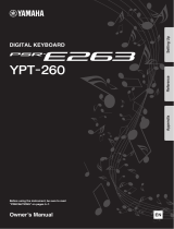 Yamaha YPT-260 Bruksanvisning
