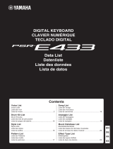 Yamaha PSR-E433 Datablad