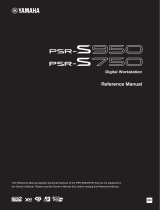 Yamaha PSR-S950 Användarmanual