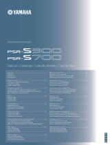 Yamaha PSR-S900 Datablad