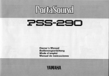 Yamaha PSS-290 Användarmanual