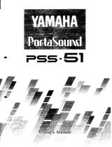 Yamaha PSS-51 Bruksanvisning