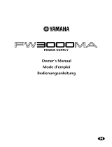 Yamaha PW3000MA Användarmanual