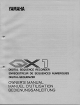 Yamaha QX1 Bruksanvisning