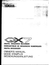 Yamaha QX7 Bruksanvisning