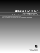 Yamaha R-302 Användarmanual