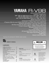 Yamaha R-V98 Användarmanual