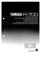 Yamaha R-700 Bruksanvisning