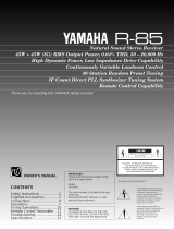 Yamaha R-85 Användarmanual