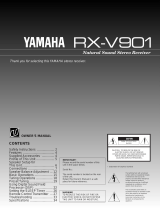 Yamaha RX-V901 Användarmanual