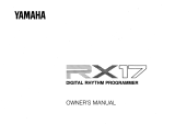 Yamaha RX17 Bruksanvisning