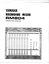 Yamaha RM804 Bruksanvisning
