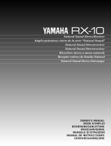 Yamaha RX-10 Bruksanvisning